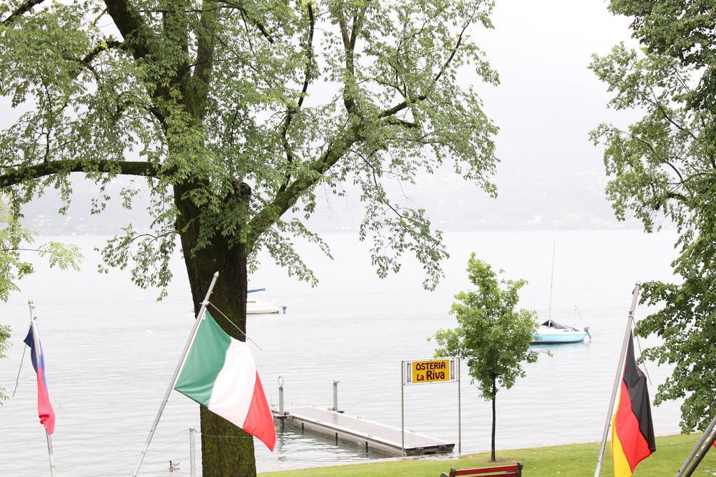 Osteria La Riva Hotel Minusio Екстериор снимка